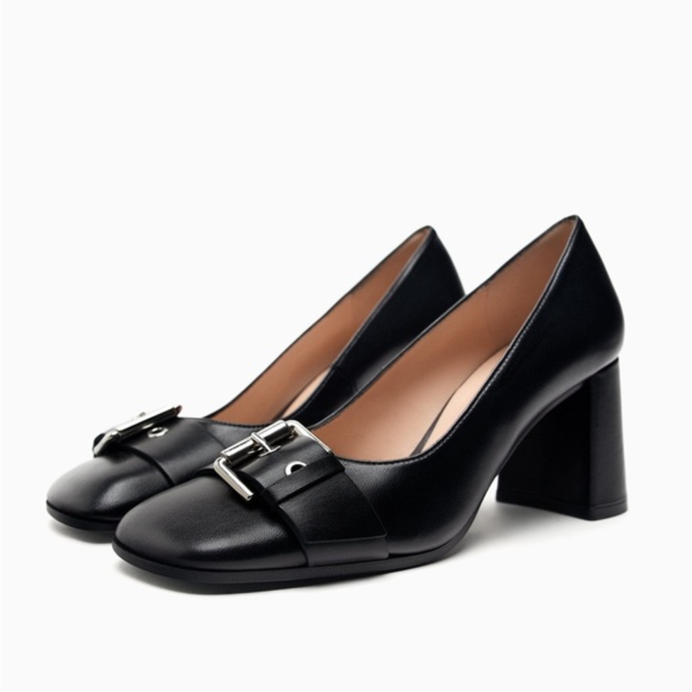 ZARA LEATHER‎ SHOES WITH BUCKLE
